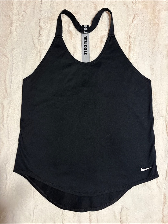 Nike Tops - Sz M Nike Black Racerback Athletic Tank with Contrast Swoosh